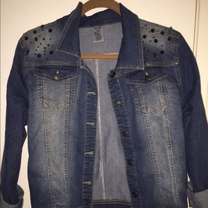 Cotton Jean jacket with studs
